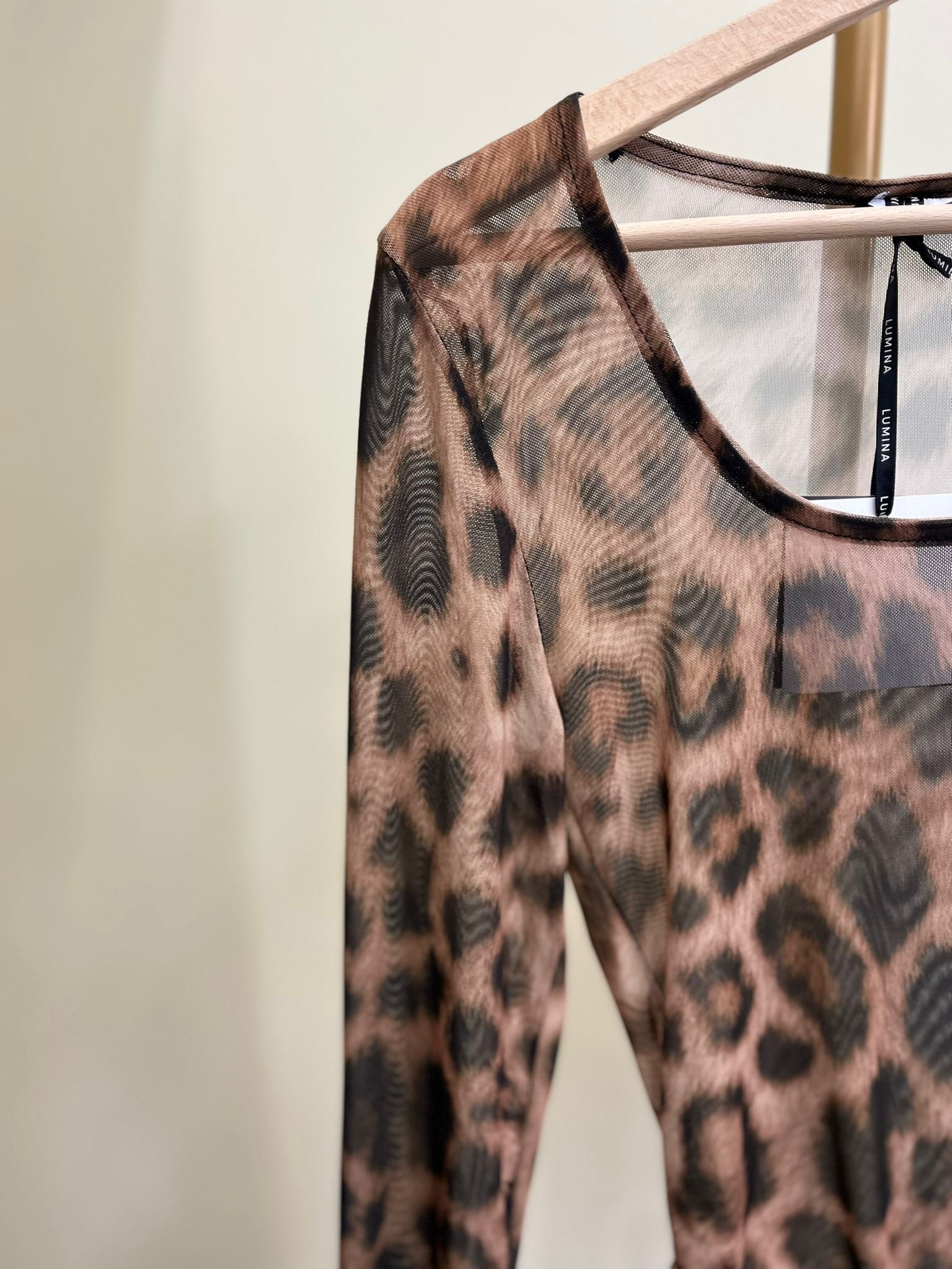 Body Lumina Animalier in trasparenza