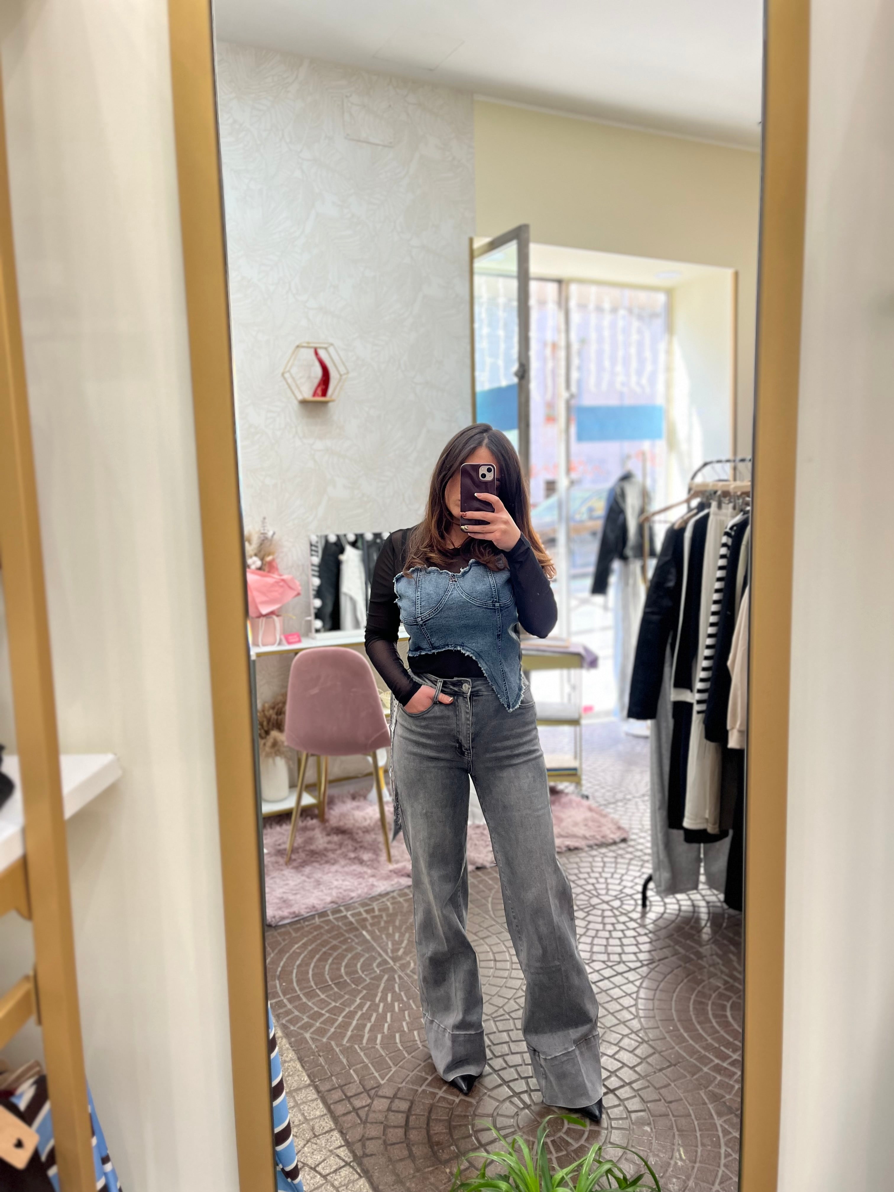 Top in denim