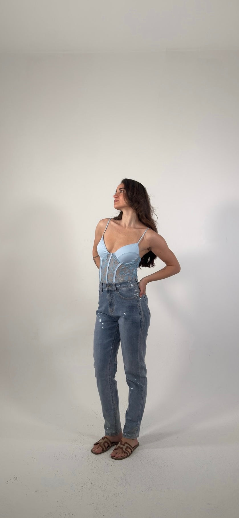 Denim stampato