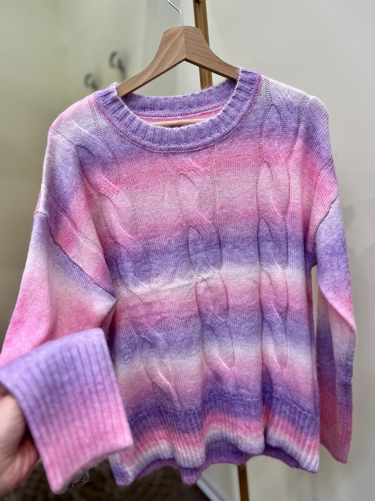 Maglione con treccie