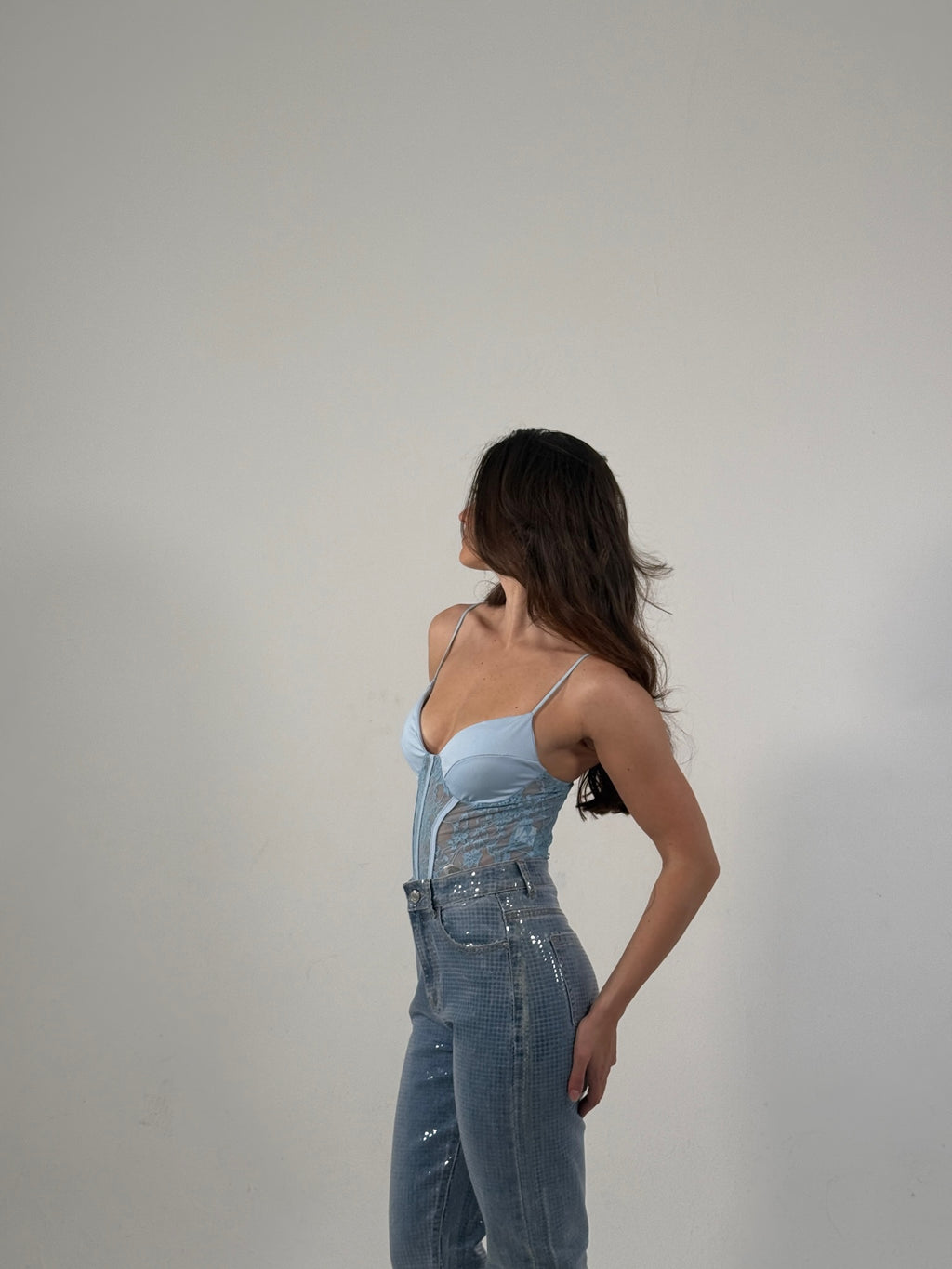 Denim stampato
