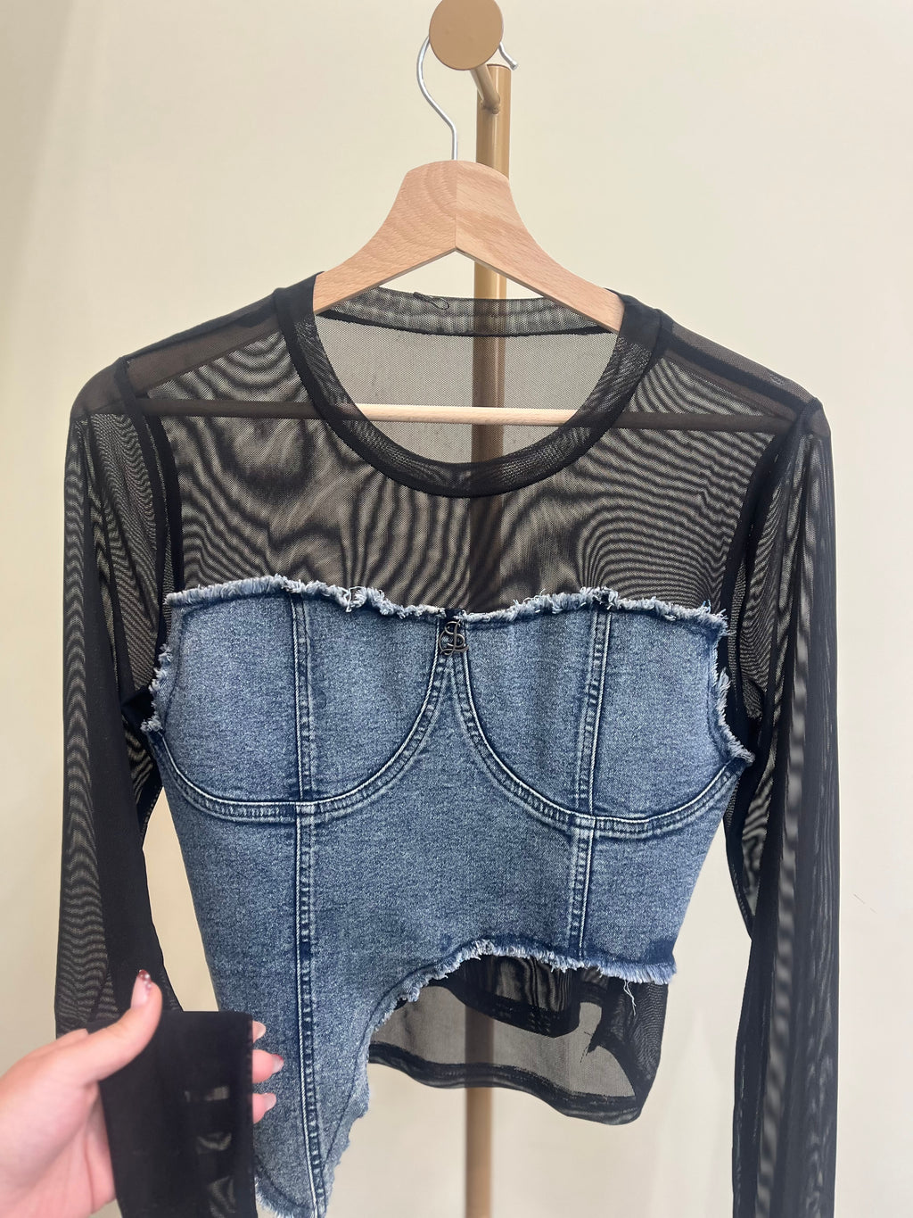Top in denim
