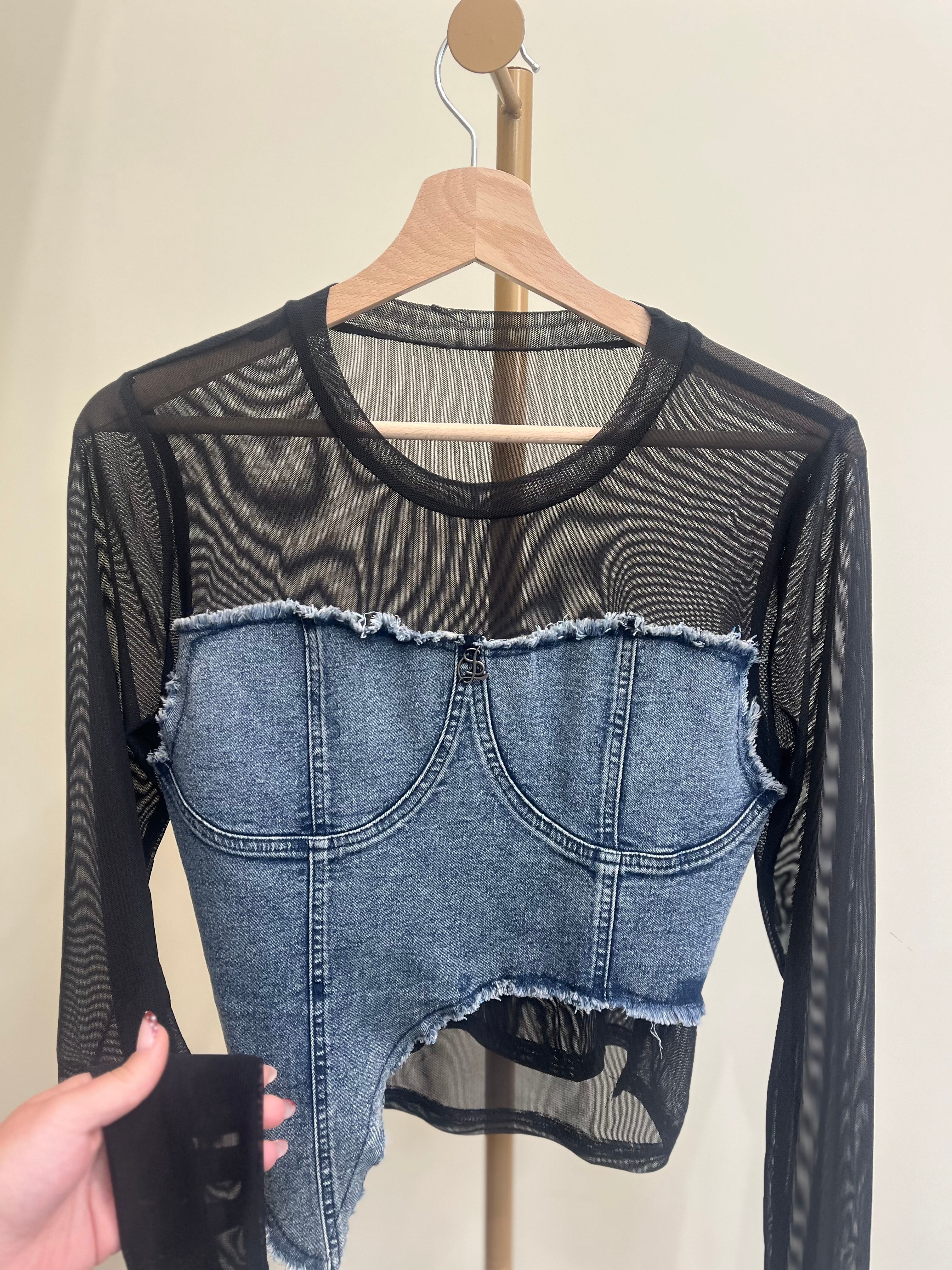 Top in denim
