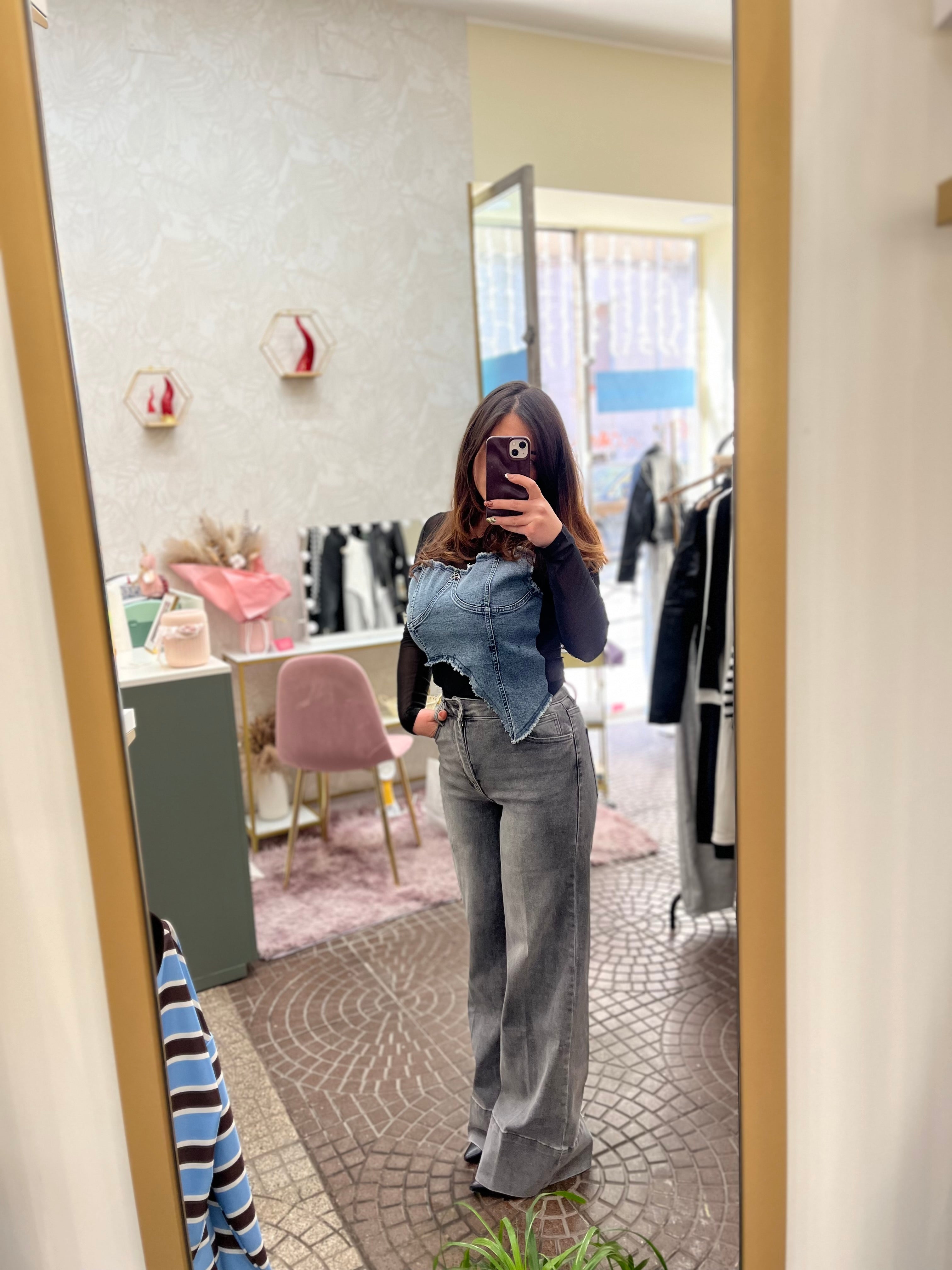 Top in denim