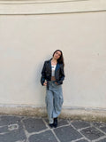 Giubbino biker in ecopelle