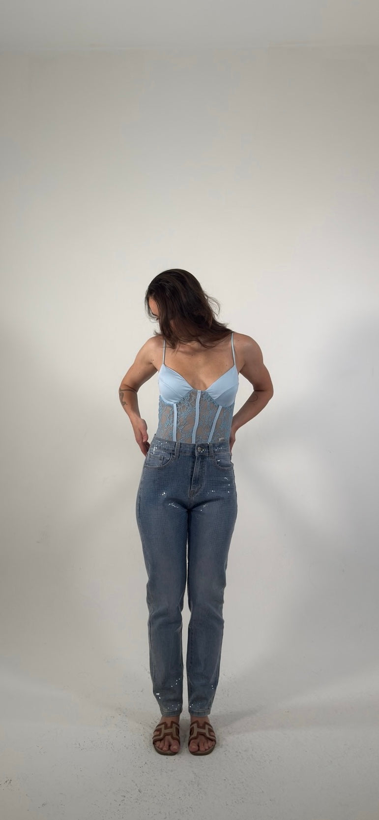 Denim stampato