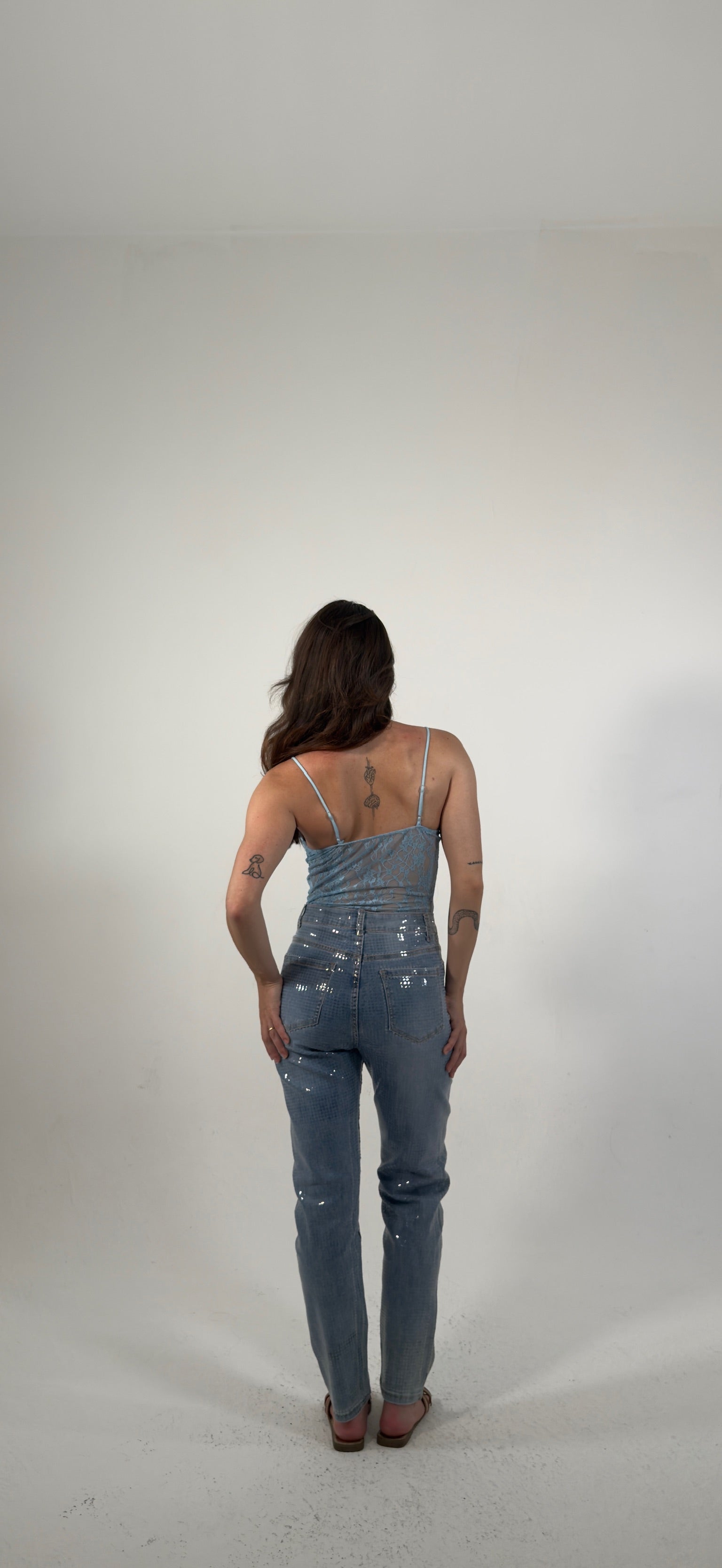 Denim stampato